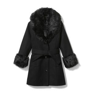 Janie & Jack Faux Fur Coat